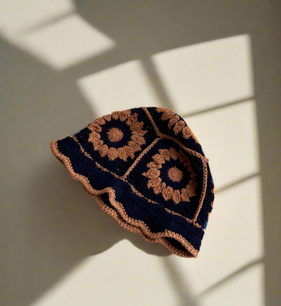 Handmade Design Double Color Women's Hat