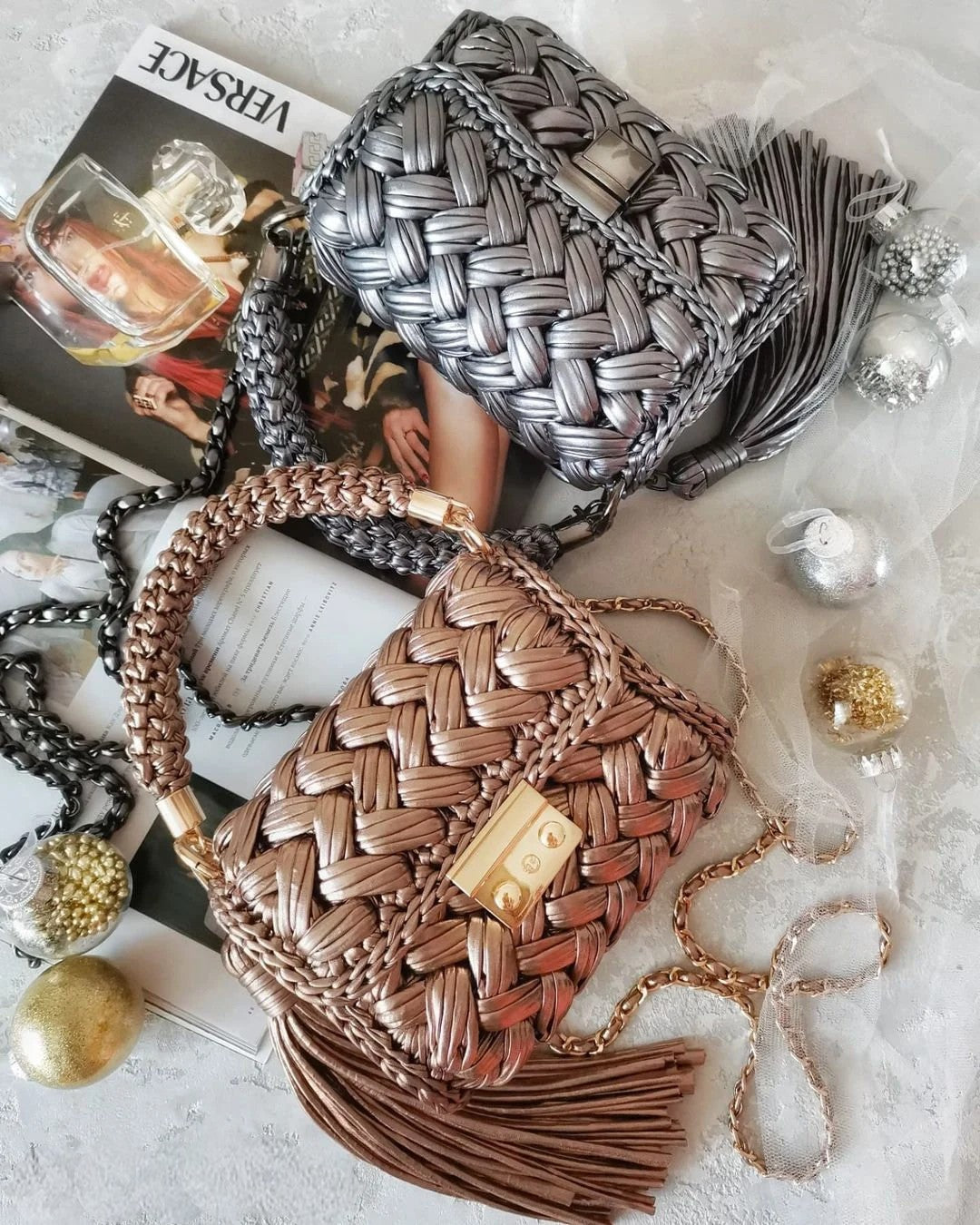 Χειροποίητα Croshet Clutch & βραδινές τσάντες