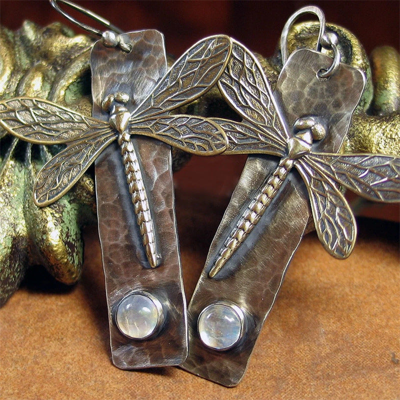 Dragonfly-shaped Earrings Women's Retro Animal