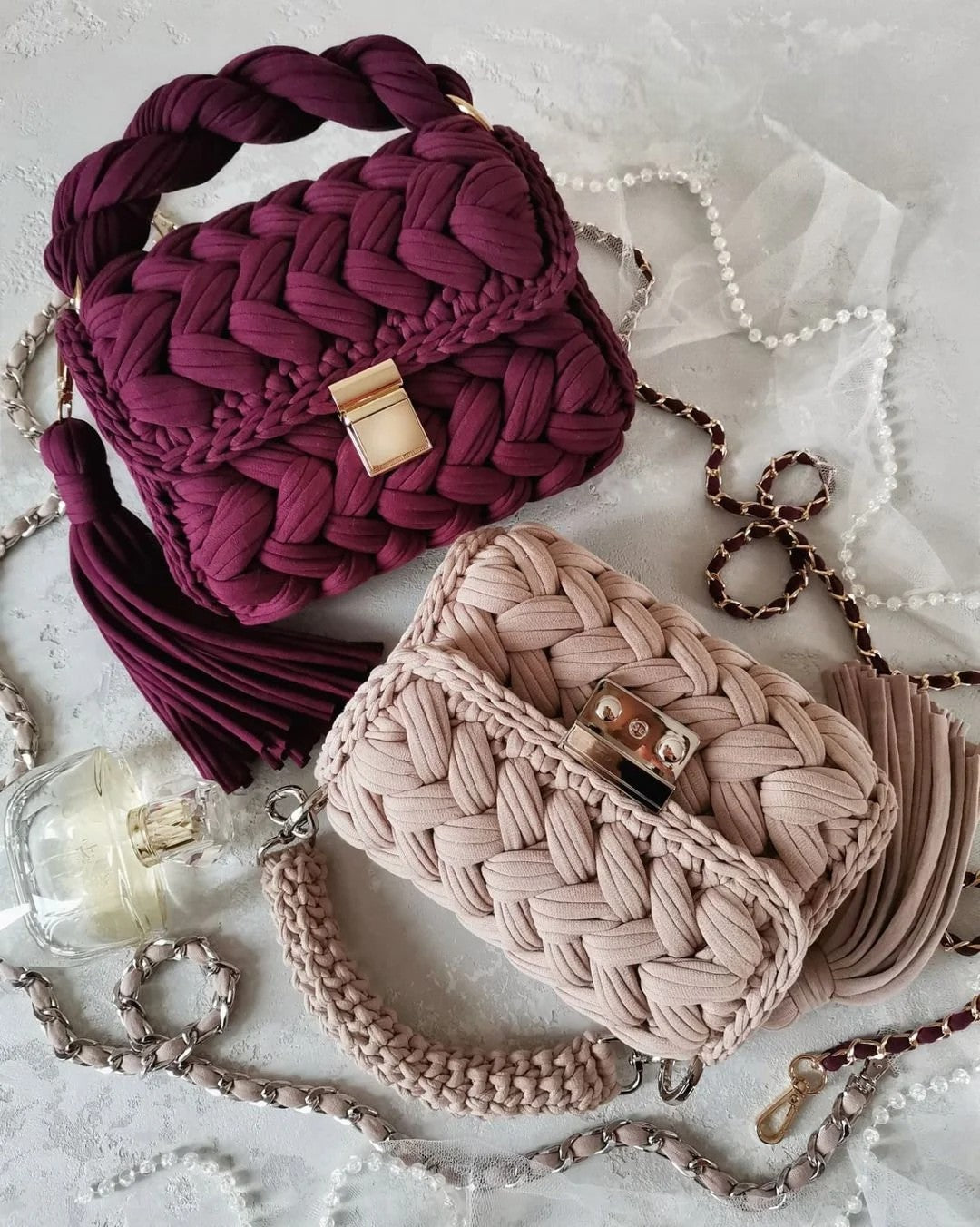 Χειροποίητα Croshet Clutch & βραδινές τσάντες