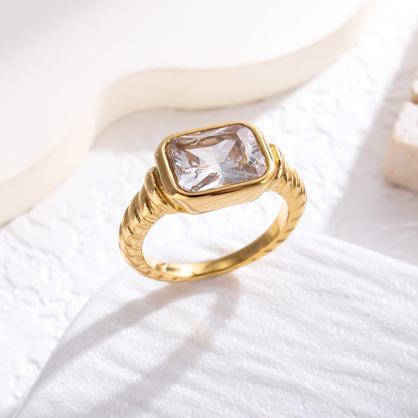 Fashion Trendy Style Zircon Ring For Women
