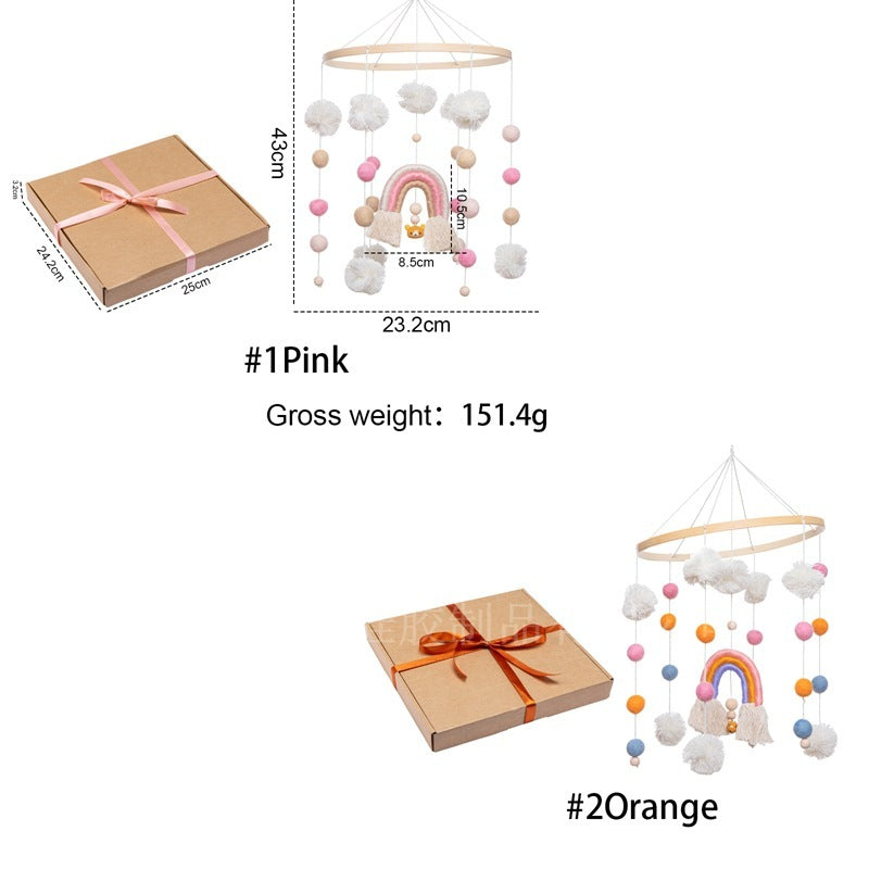 Nordic Hair Ball Rainbow Bed Wind Bell