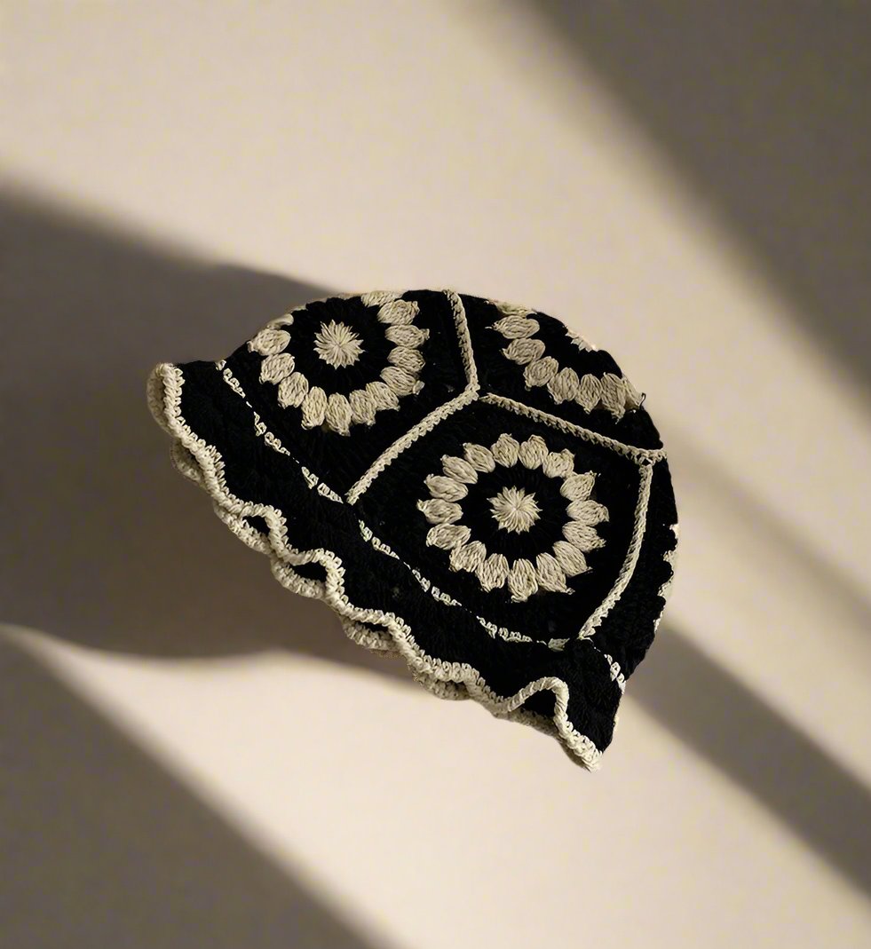 Handmade Design Double Color Women's Hat