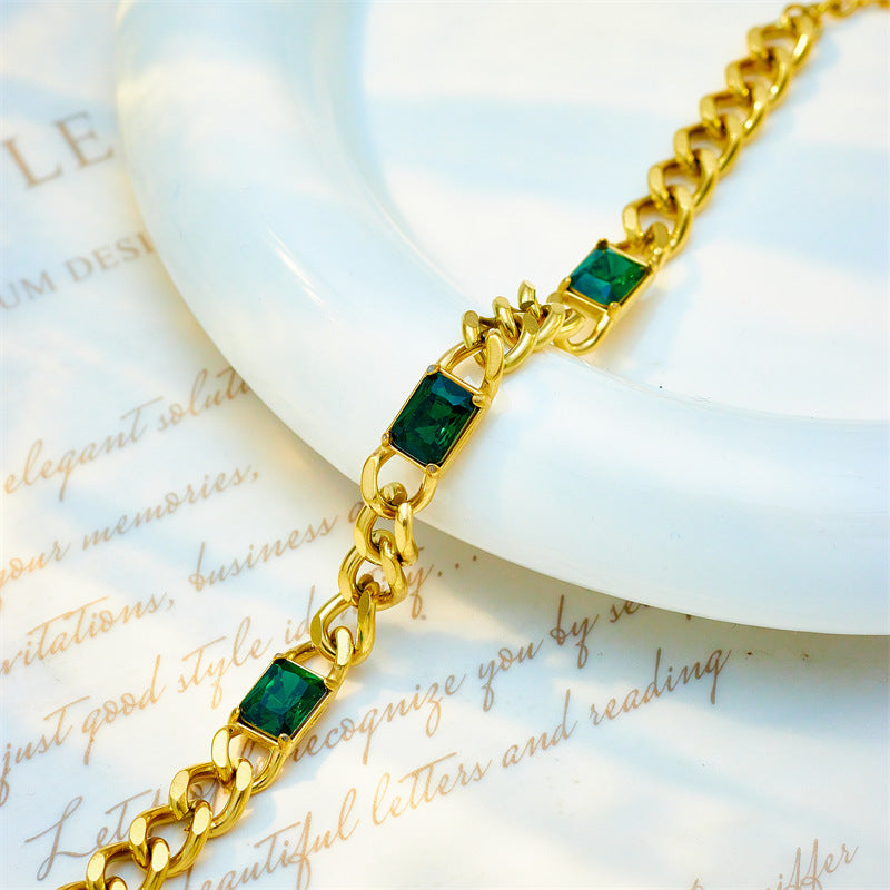 Fashion Special-interest Simple Punk Retro Hip Hop Thick Chain Bracelet