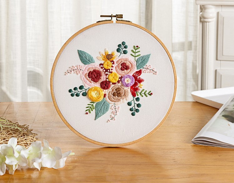 Embroidery Diy Living Room Decoration Painting Nordic Style Sofa Background Wall Mural