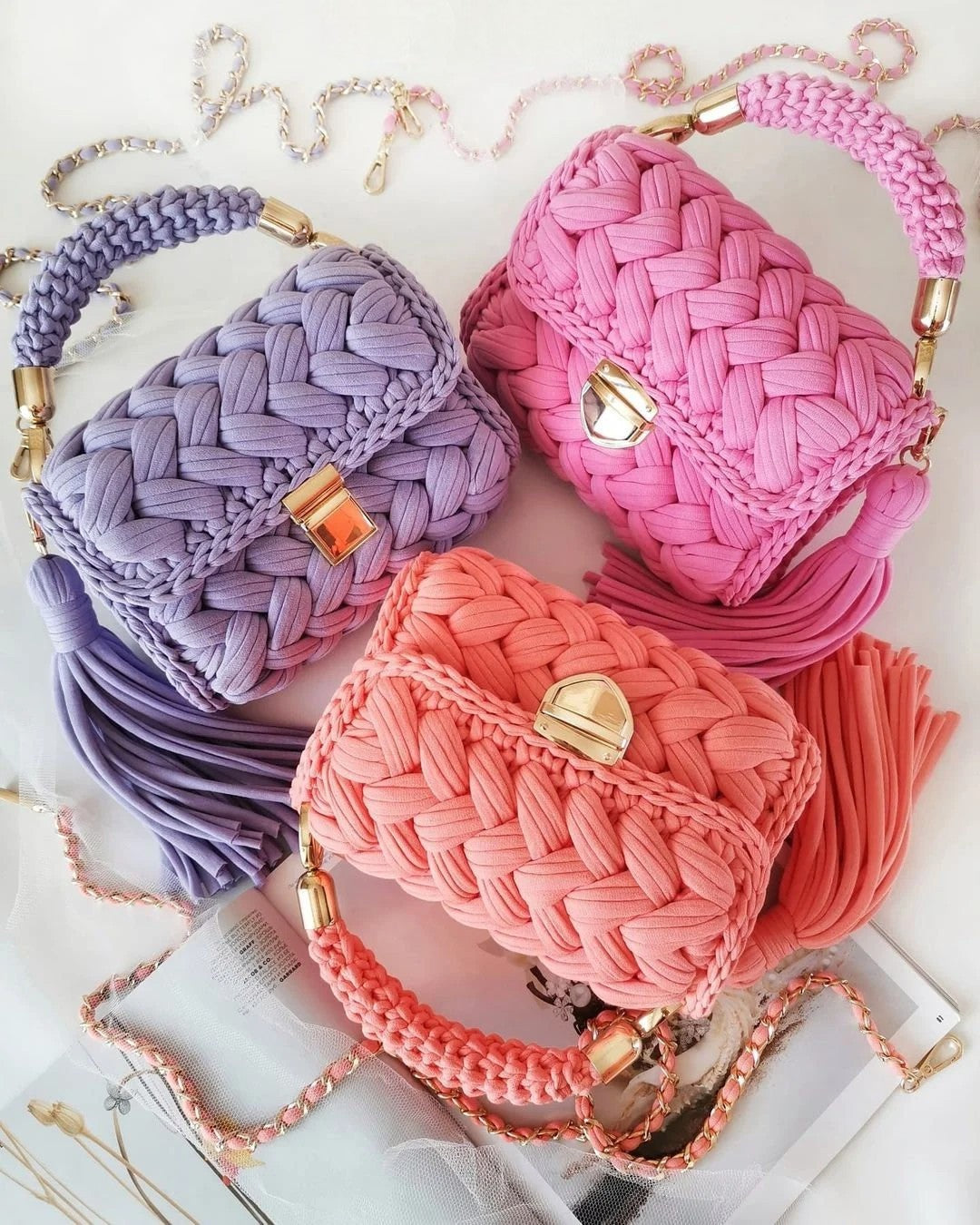 Χειροποίητα Croshet Clutch & βραδινές τσάντες
