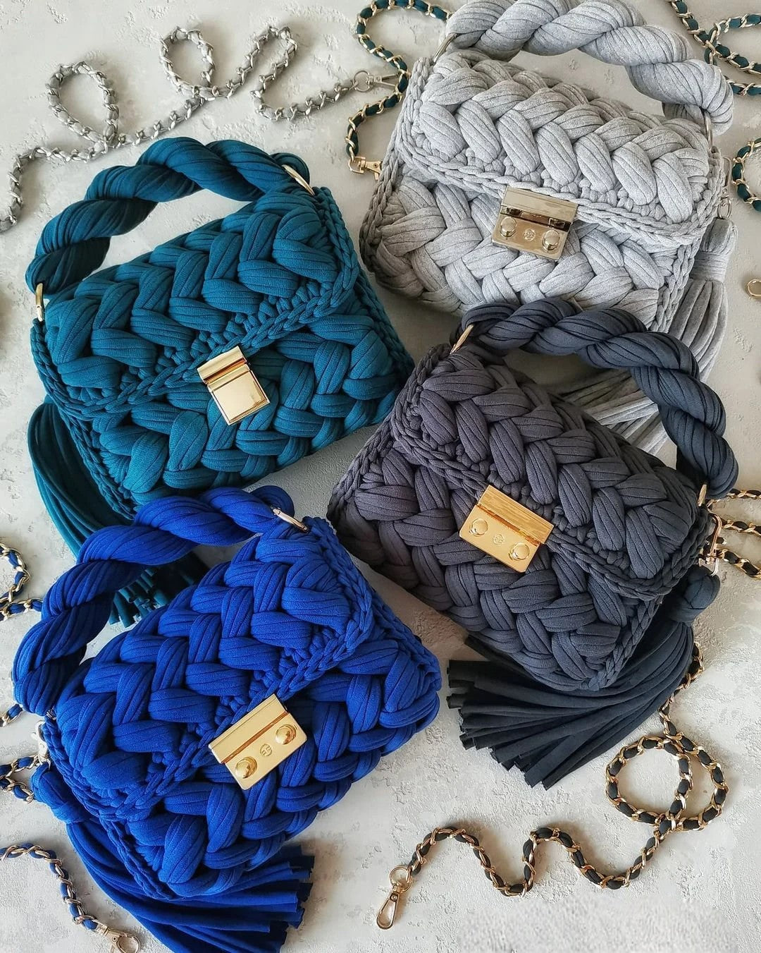 Χειροποίητα Croshet Clutch & βραδινές τσάντες