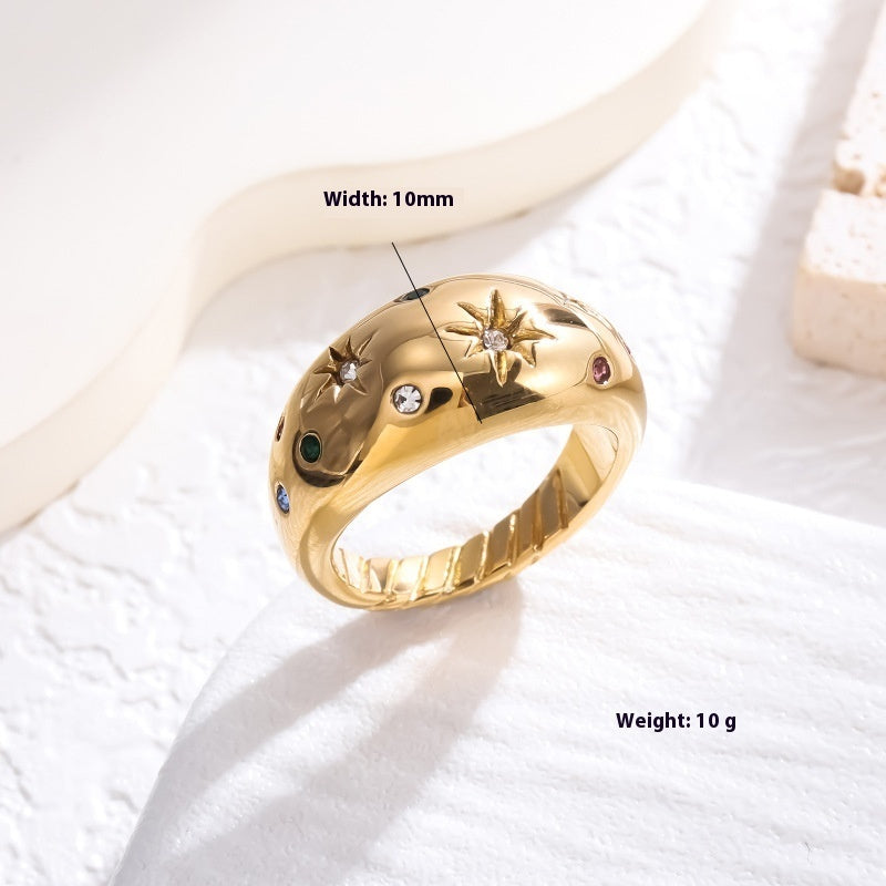 Fashion Trendy Style Zircon Ring For Women