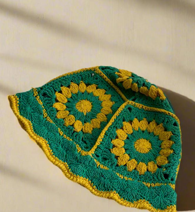 Handmade Design Double Color Women's Hat