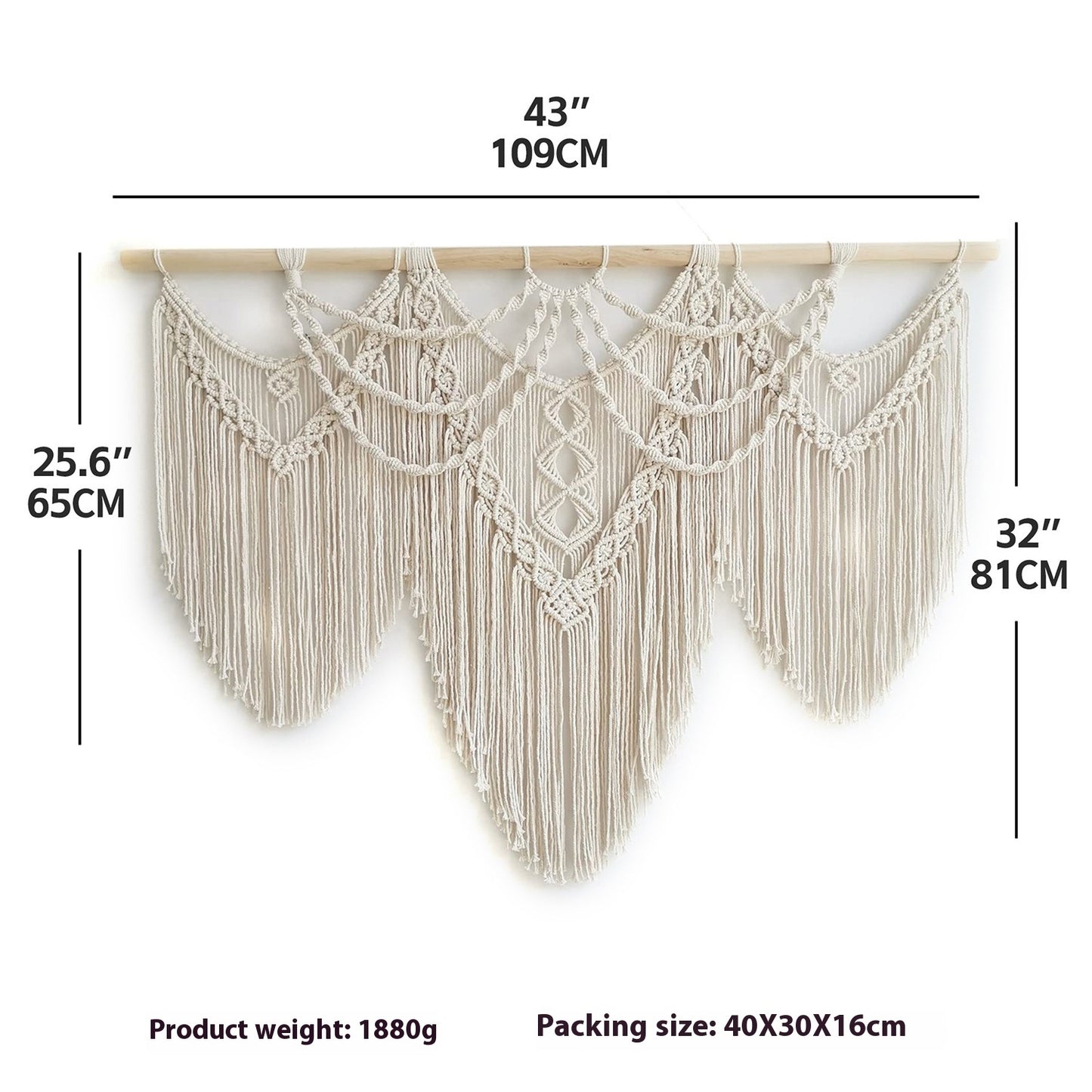 Bohemian Tapestry Woven Bed & Breakfast Guest Background Wall Decoration