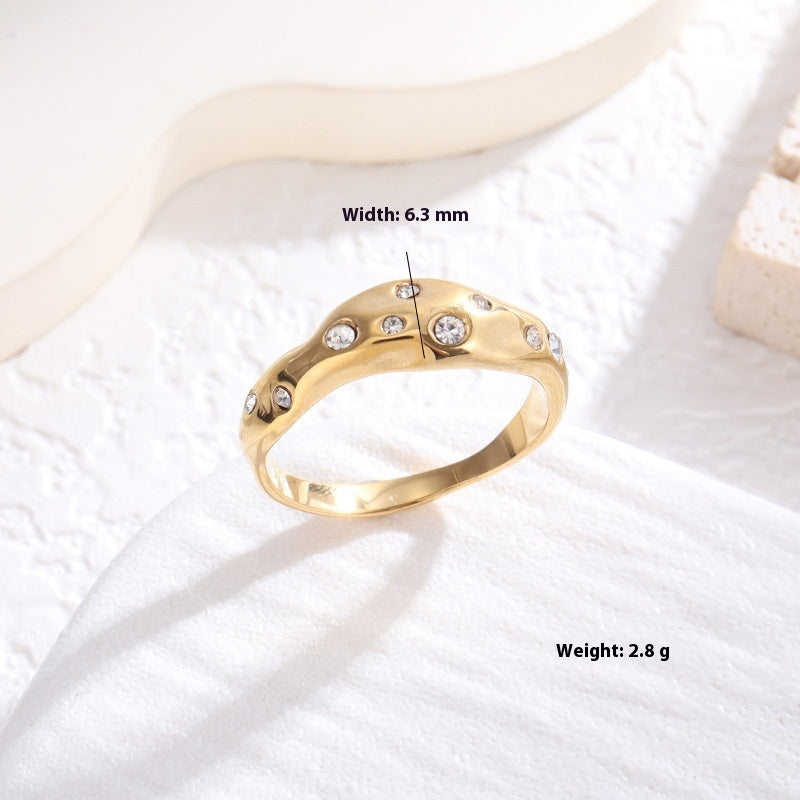 Fashion Trendy Style Zircon Ring For Women