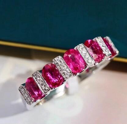 Colorful Gemstone Affordable Luxury Fashion Elegant High-grade Ring