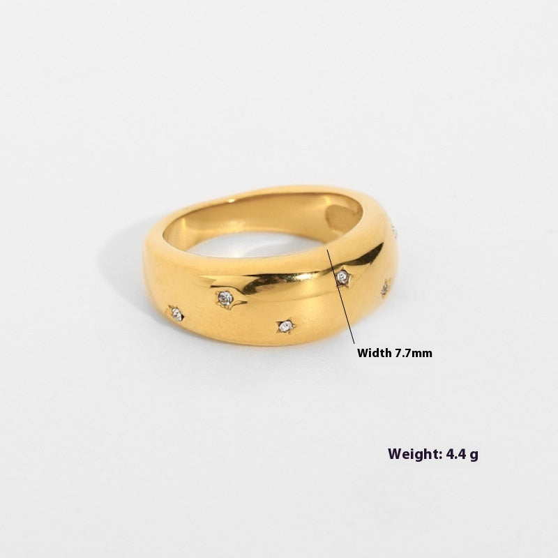 Fashion Trendy Style Zircon Ring For Women