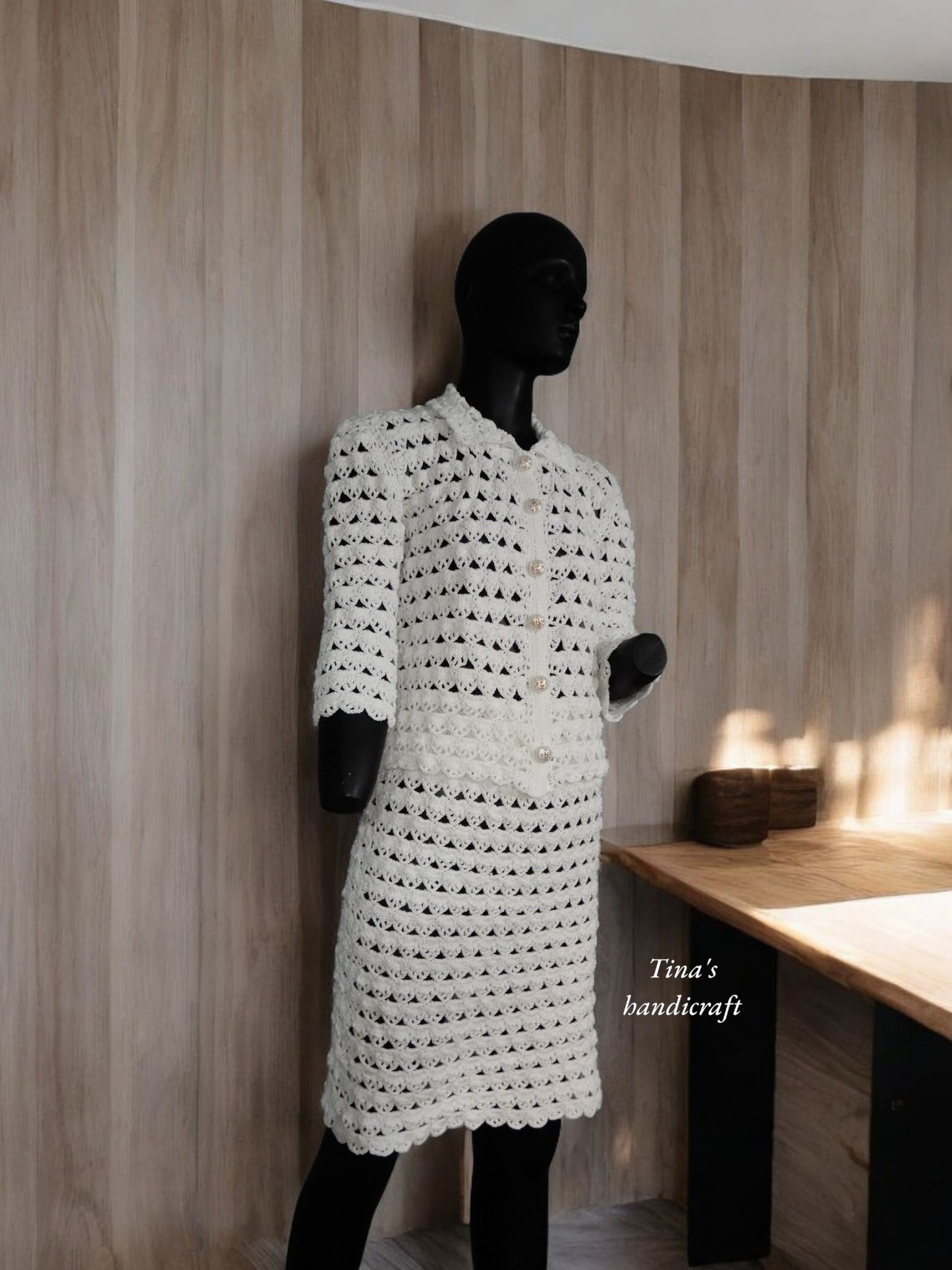 Crochet suit,wedding clothes,gift ideas (pattern only)