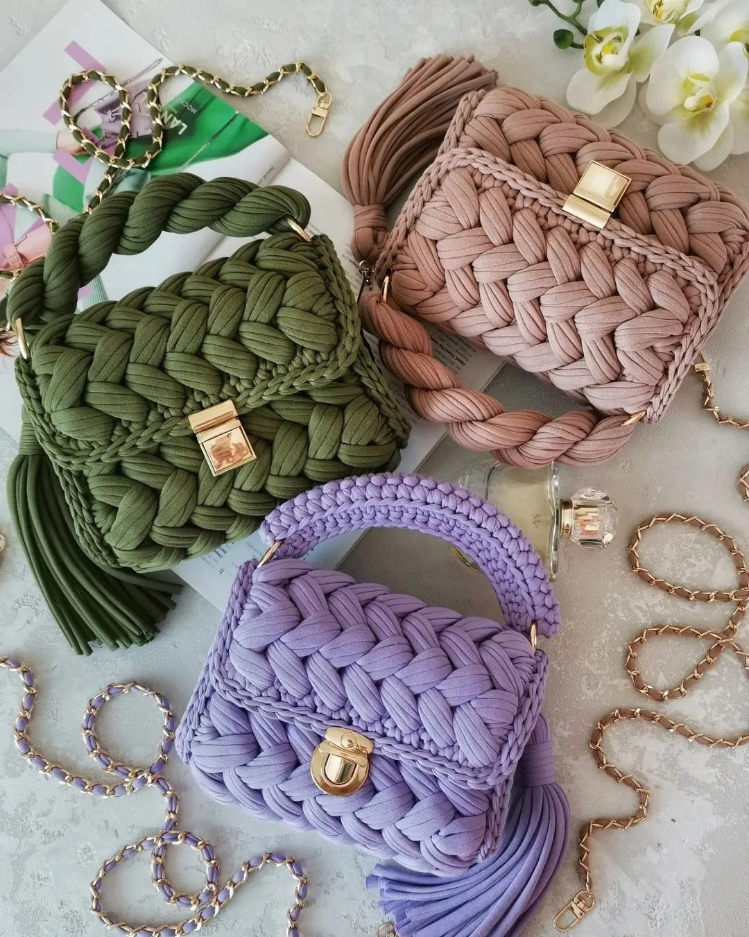 Χειροποίητα Croshet Clutch & βραδινές τσάντες