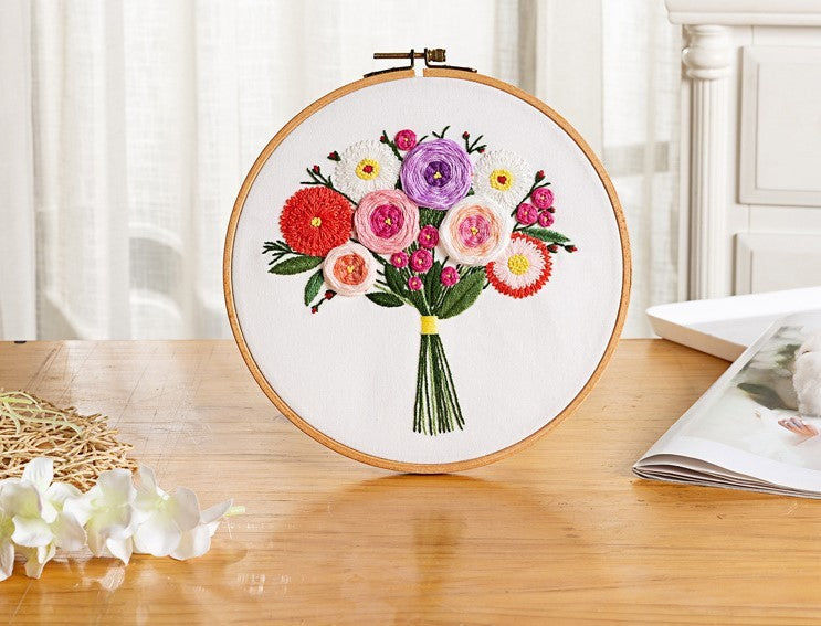 Embroidery Diy Living Room Decoration Painting Nordic Style Sofa Background Wall Mural