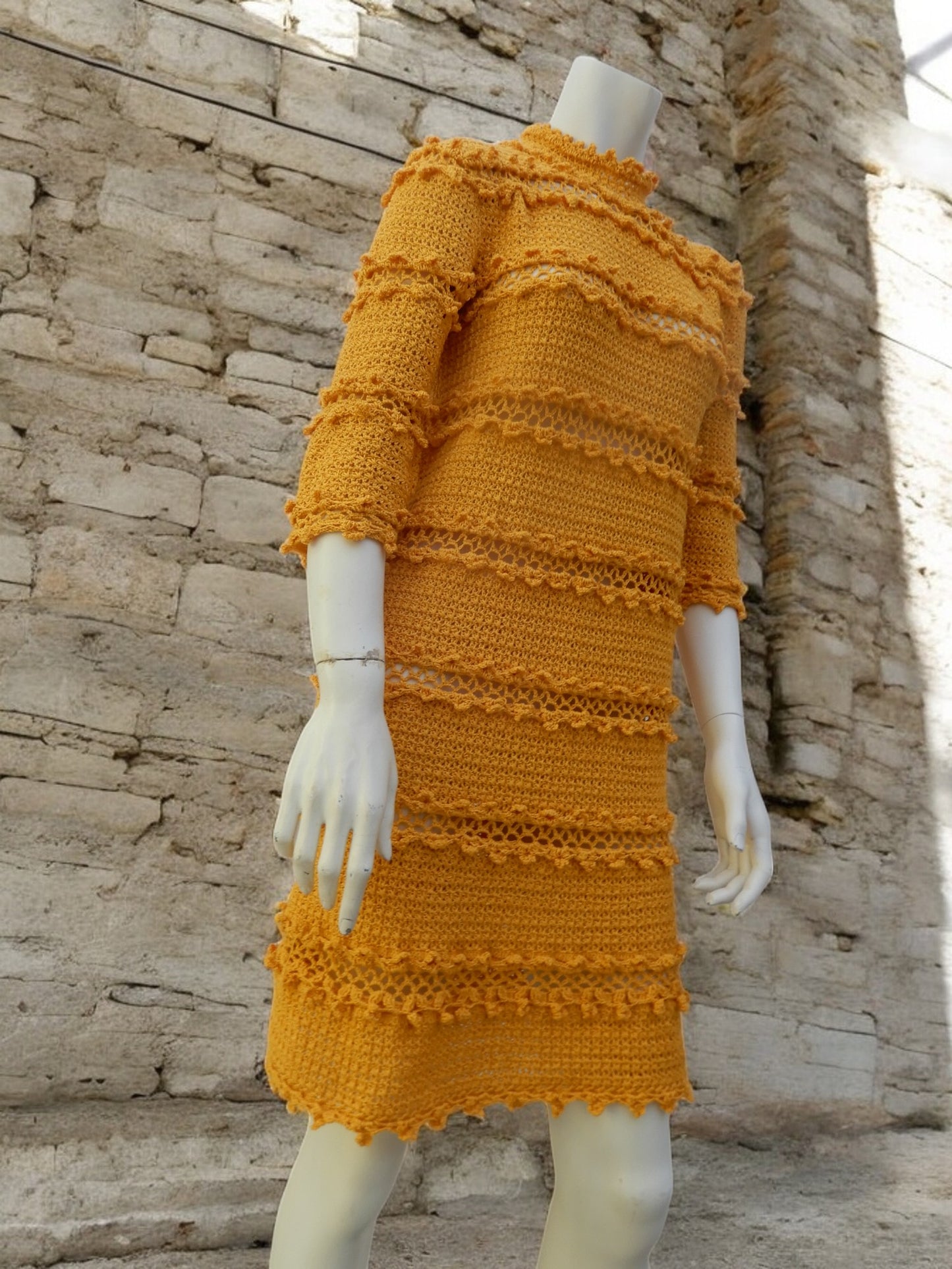 Dress with 3D patterns