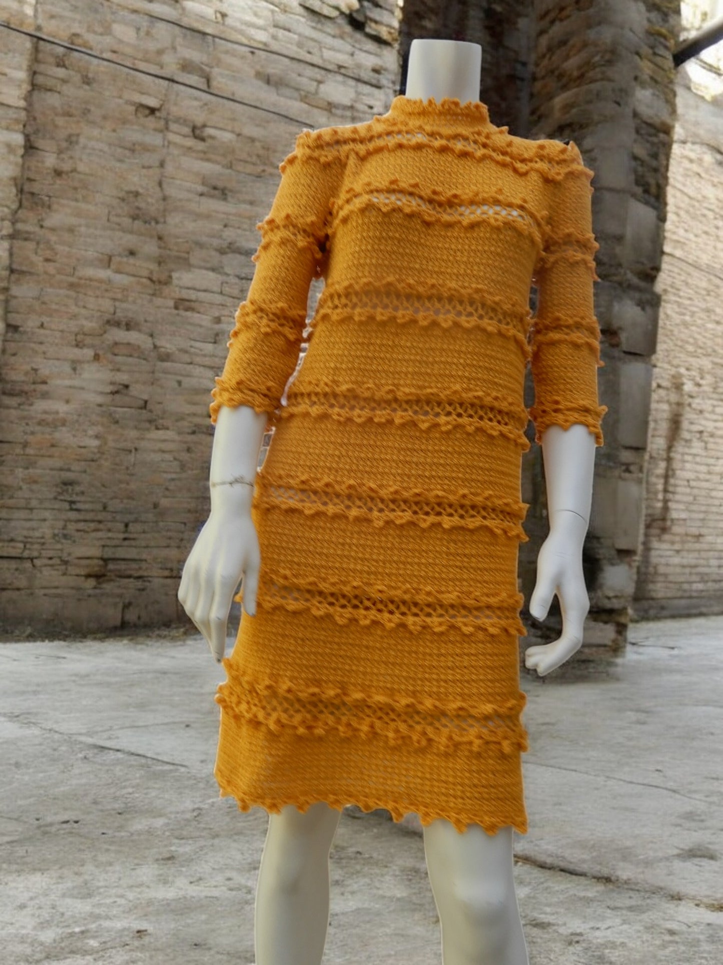 Dress with 3D patterns