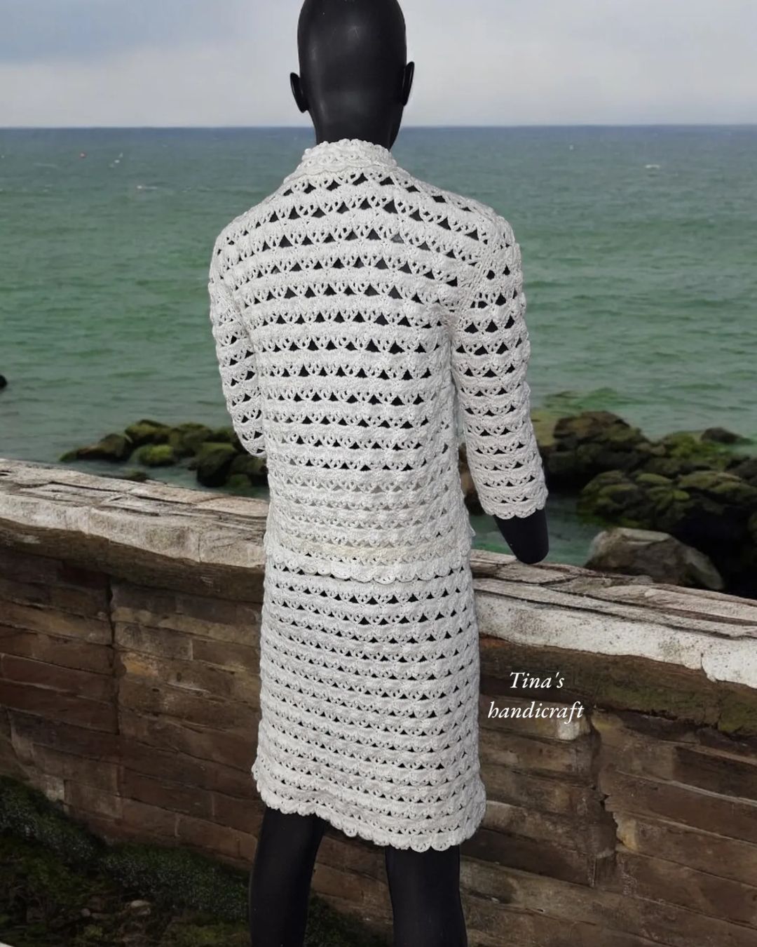 Crochet suit,wedding clothes,gift ideas (pattern only)