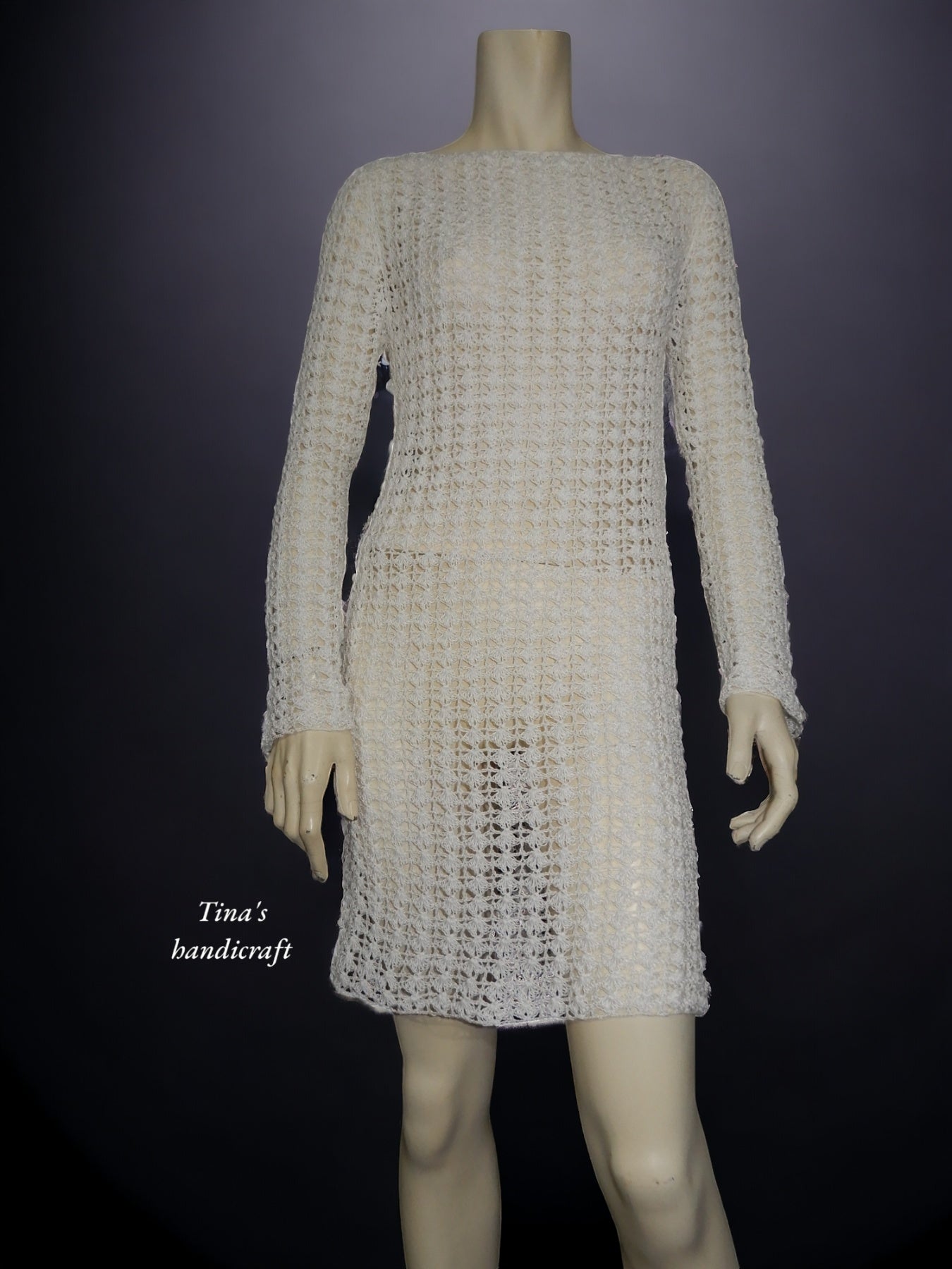 Crochet Cotton Mini " Ada's Dress"