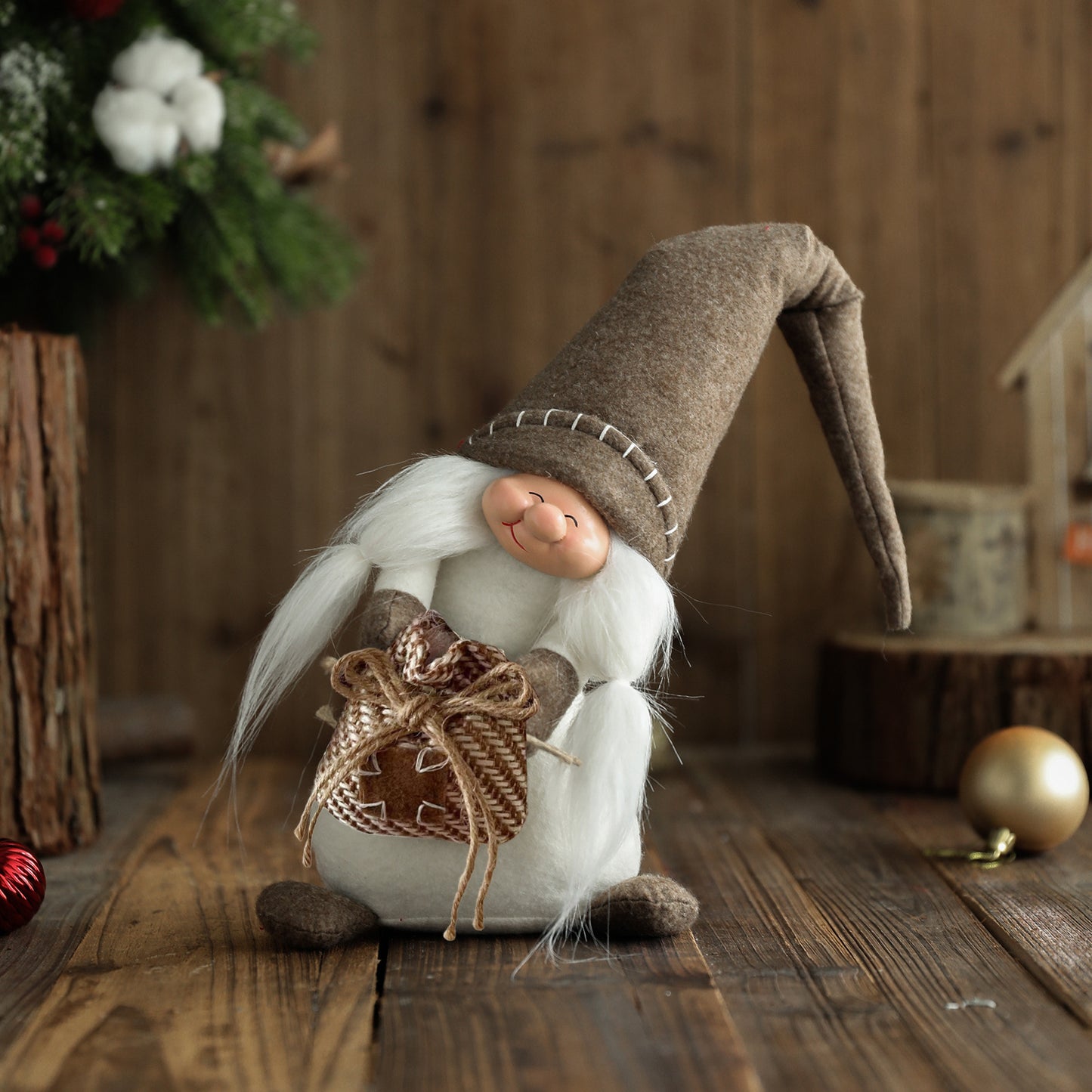 Nordic Gunny Bag Rudolph Decorated Doll