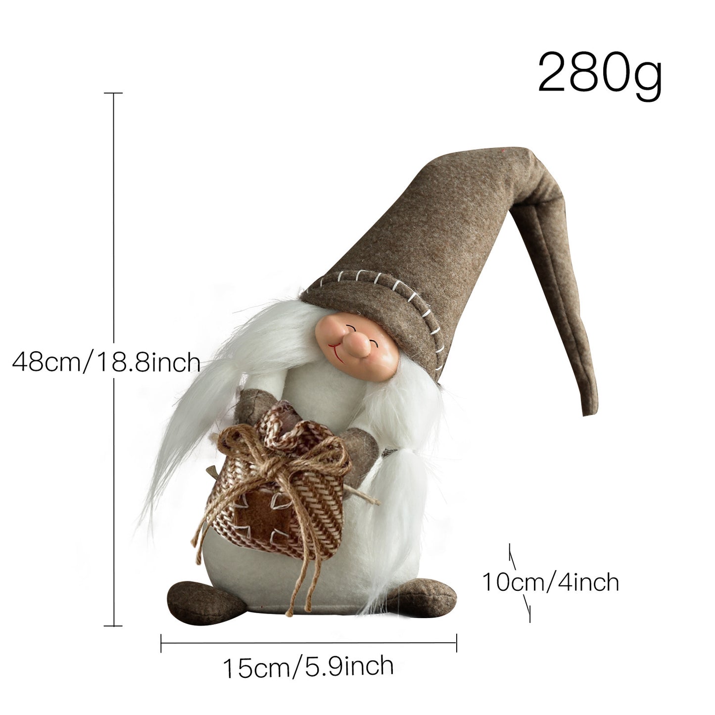Nordic Gunny Bag Rudolph Decorated Doll
