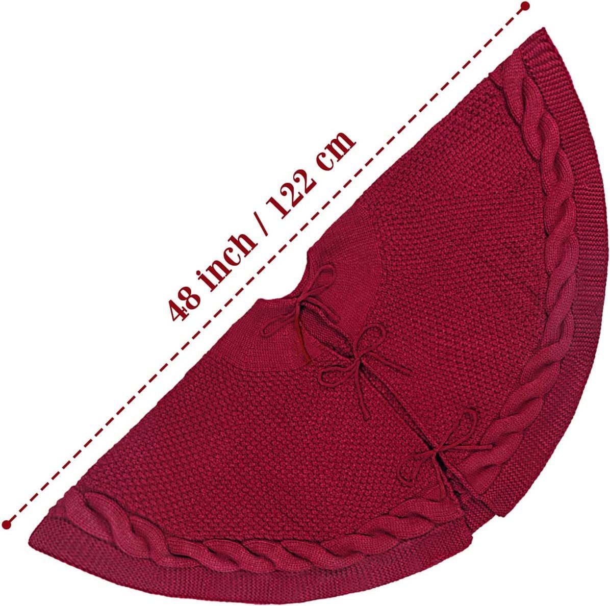 Christmas Red Knitted Tree Apron Ornament