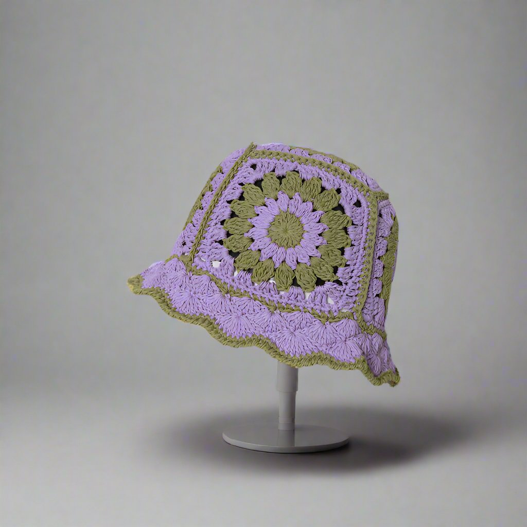 Handmade Design Double Color Women's Hat