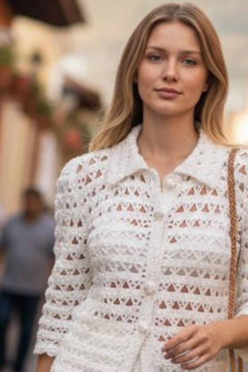Crochet suit,wedding clothes,gift ideas (pattern only)
