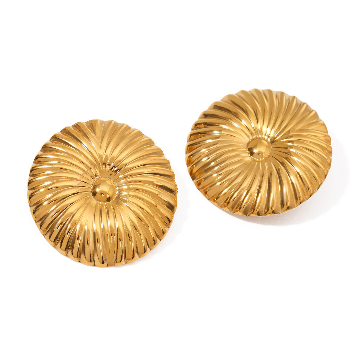 Stainless Steel High-profile Earrings Flowers