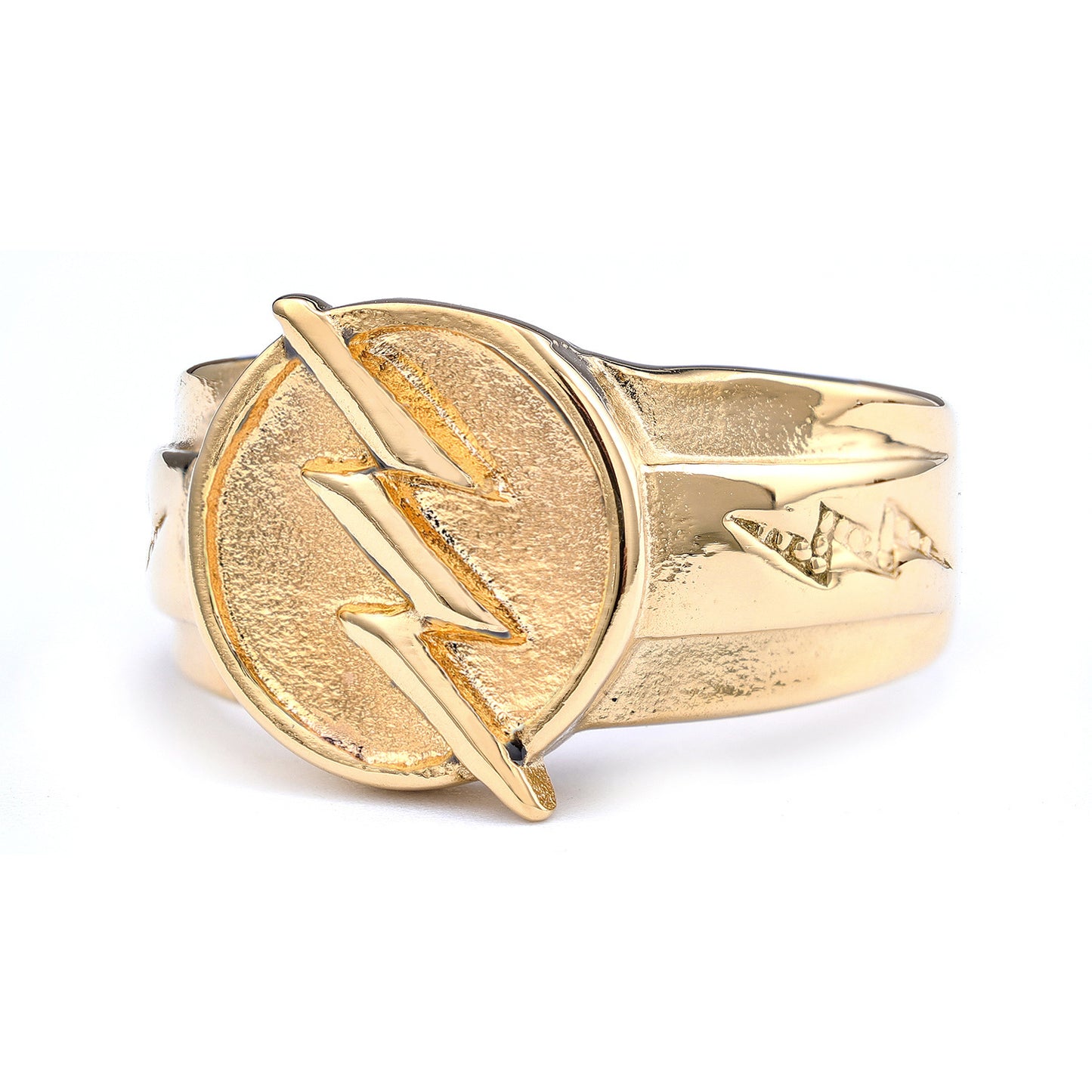 Persönlichkeit Blitz Ring männer Edelstahl Vinyl Gold Mode Ornament