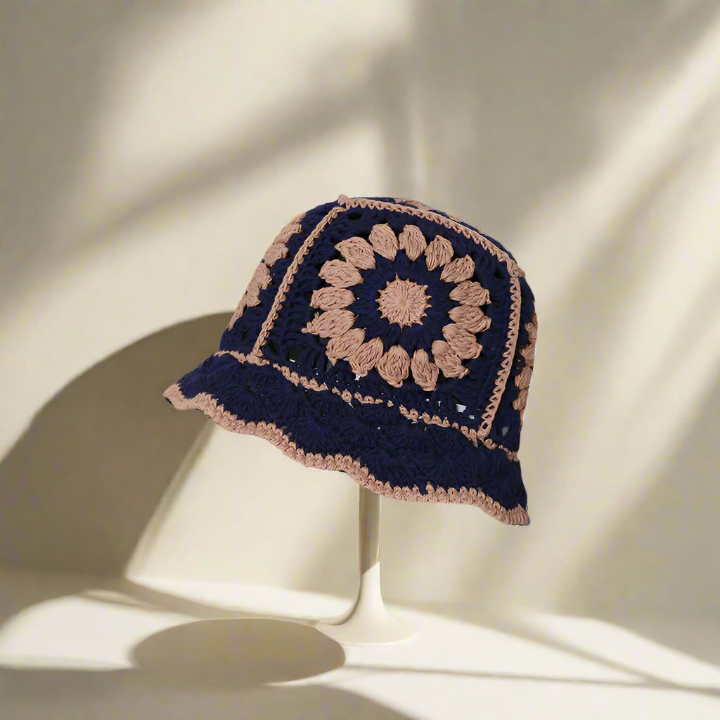 Handmade Design Double Color Women's Hat