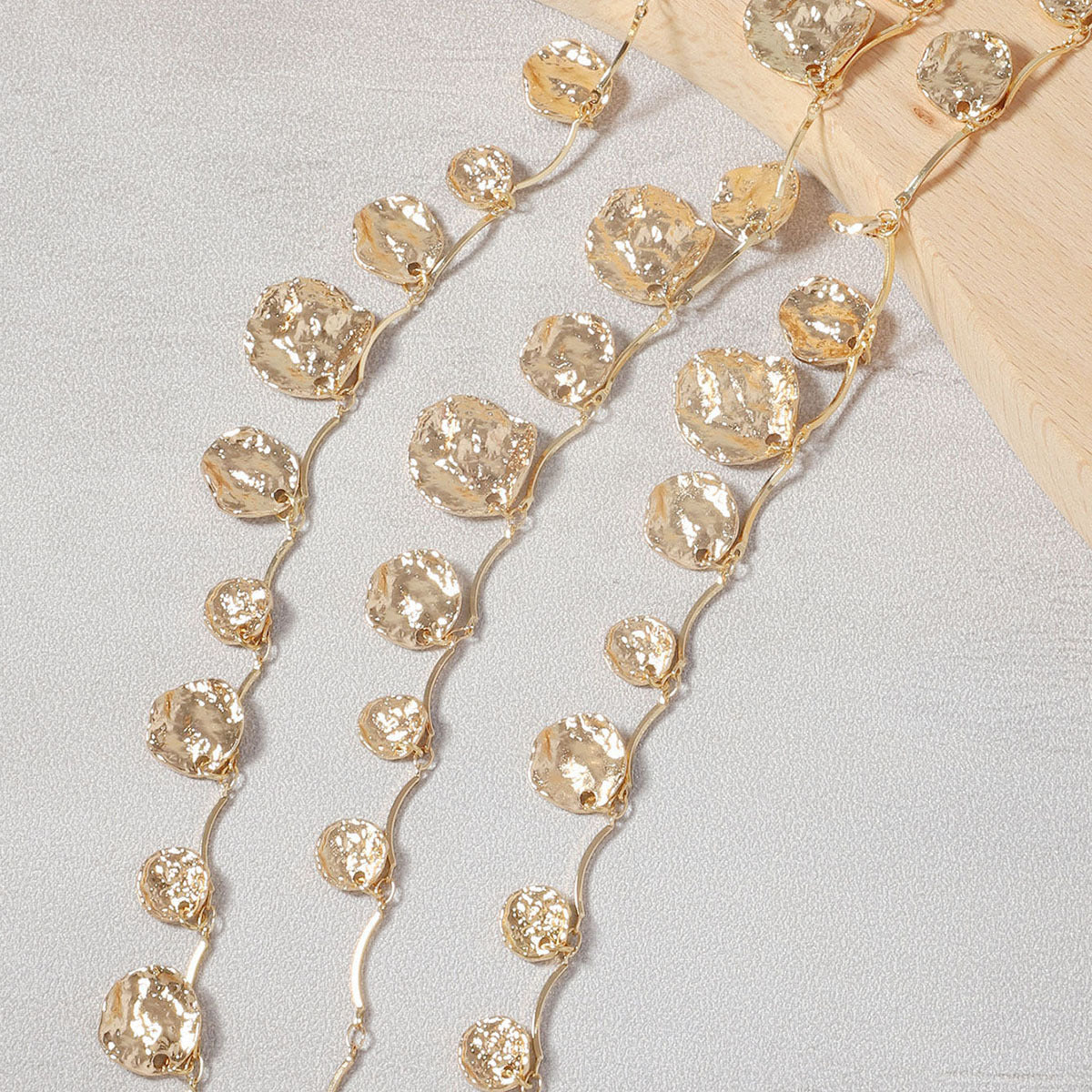 Retro Cold Multi-layer Twin Geometric Round Pendant Necklace