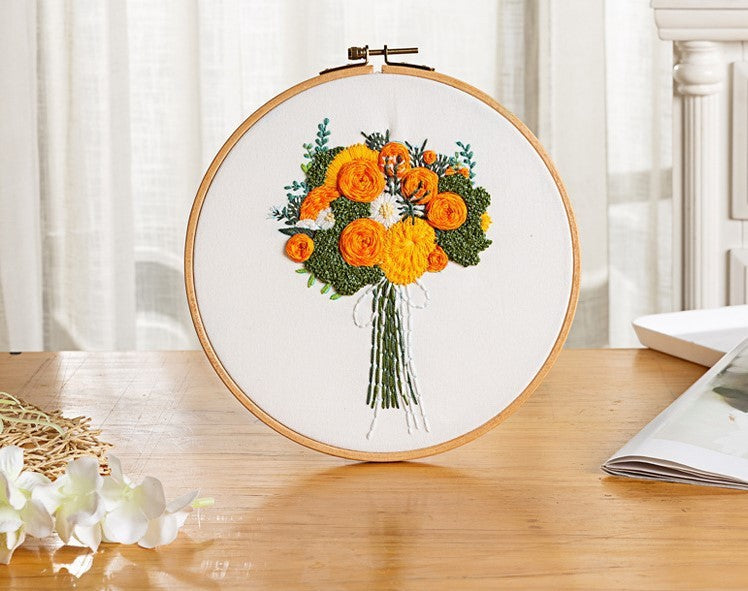 Embroidery Diy Living Room Decoration Painting Nordic Style Sofa Background Wall Mural