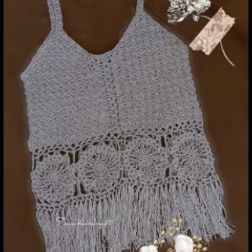 Baumwolltop mit Drunken Stitch Technik"