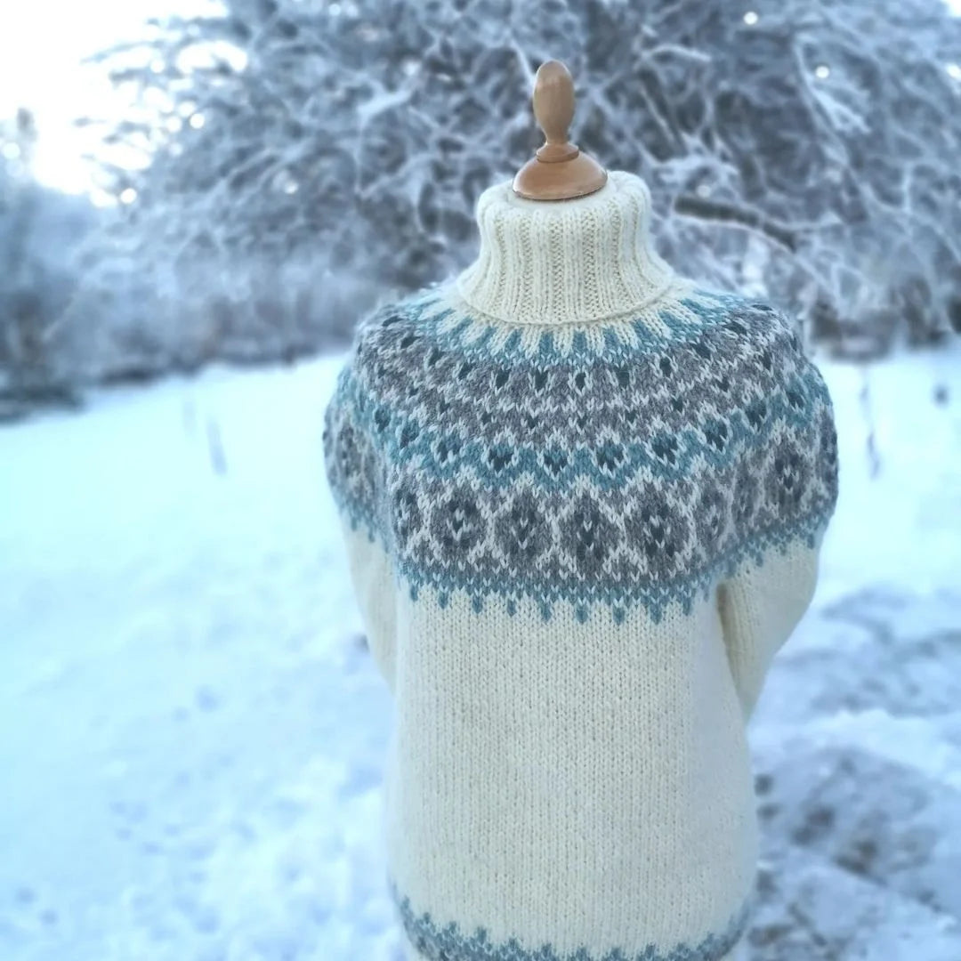 "Snow Dream"unisex knitted turtleneck