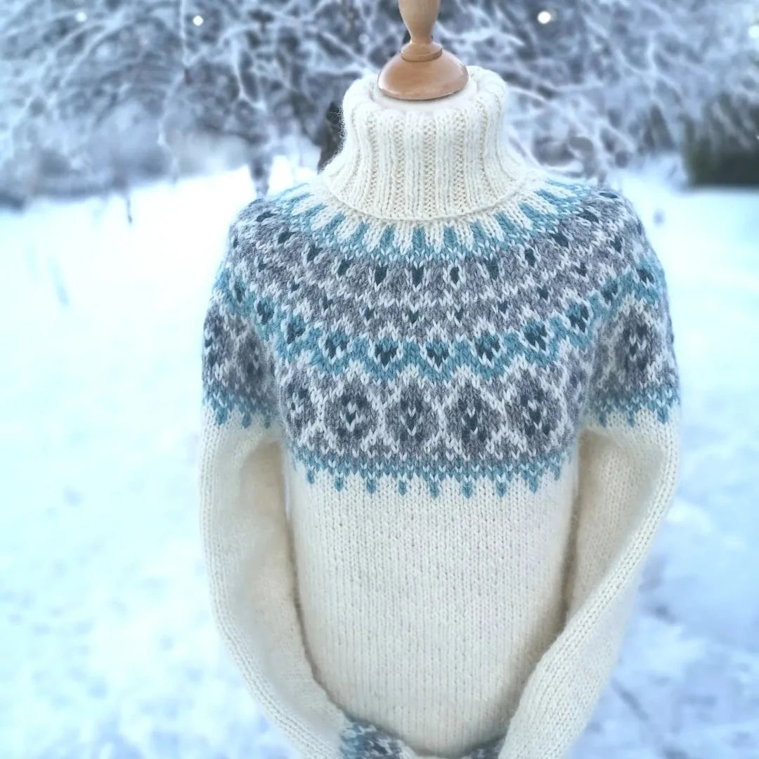 "Snow Dream"unisex knitted turtleneck