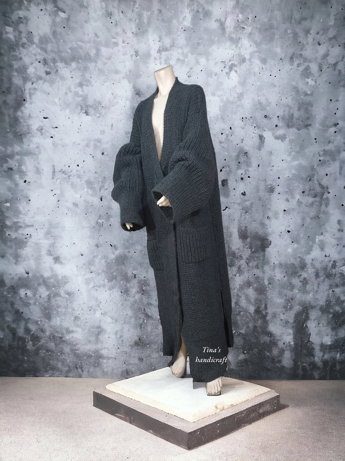 „Weite Long-Cardigan mit lockerem Strick und modernem Style“