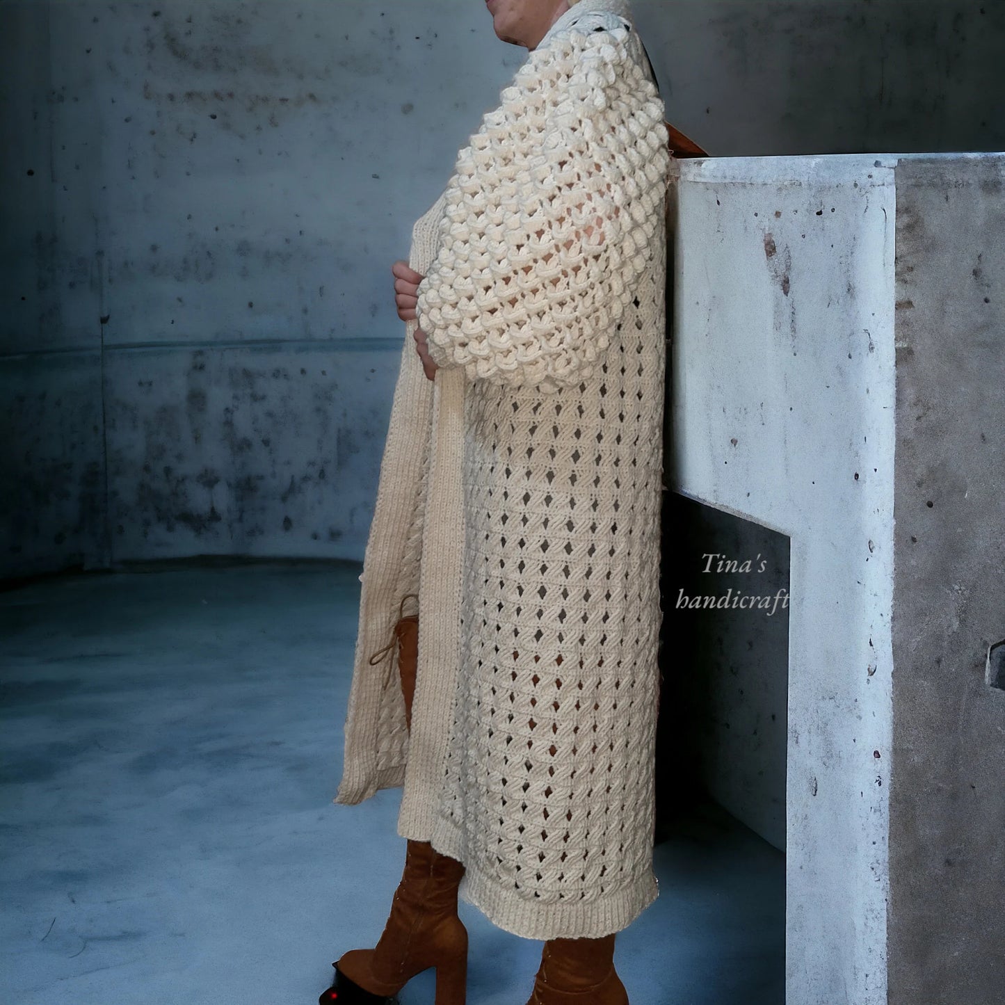 Crochet Cardigan with Balloon Sleeves - A Handwork of Art