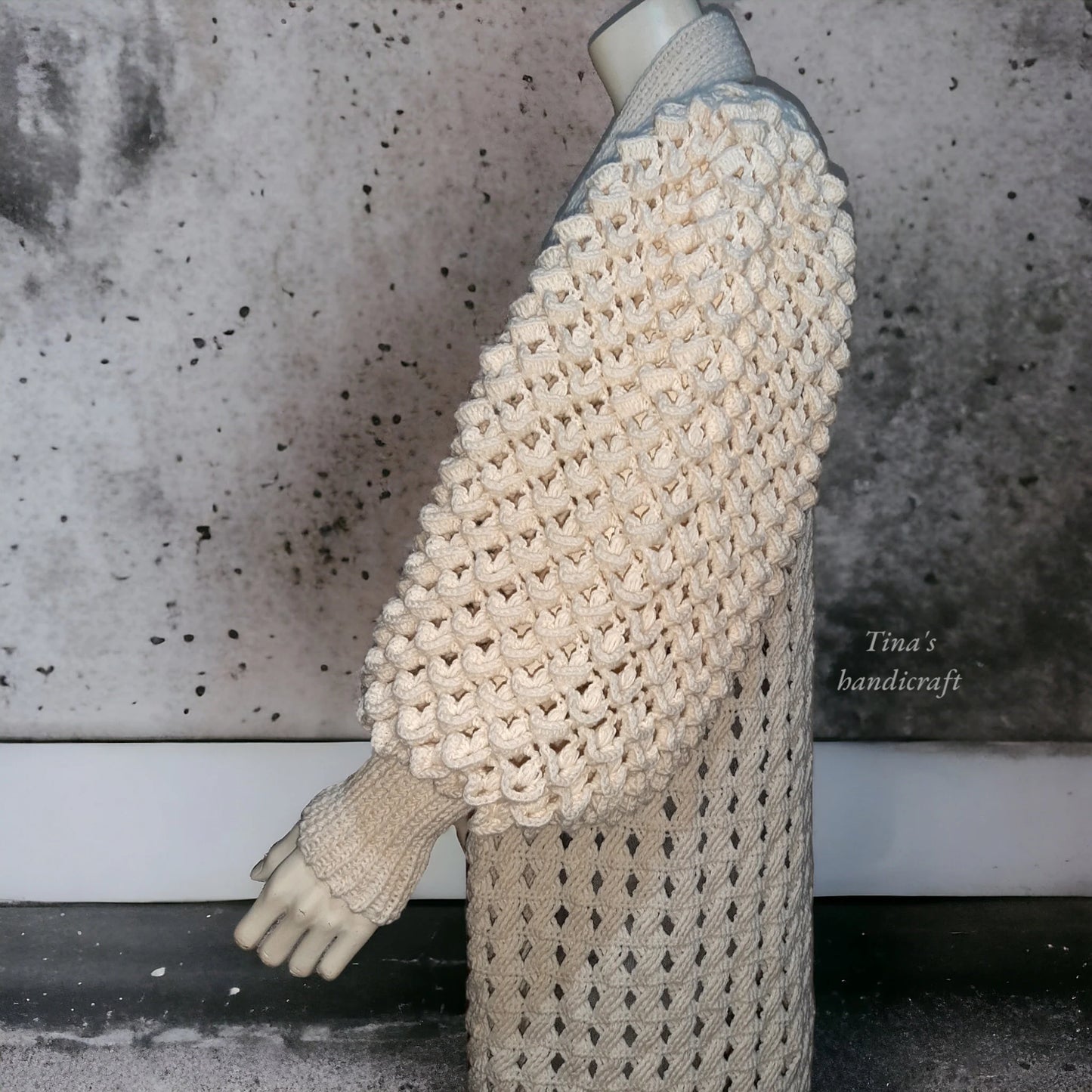 Crochet Cardigan with Balloon Sleeves - A Handwork of Art