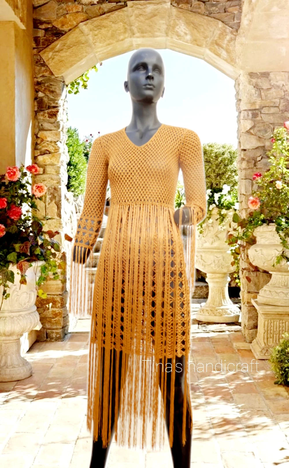 "Golden aura" crochet dress!