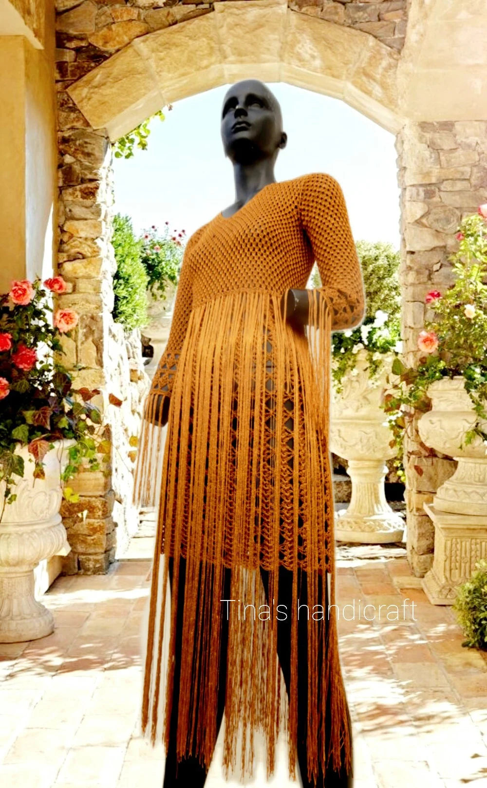 "Golden aura" crochet dress!