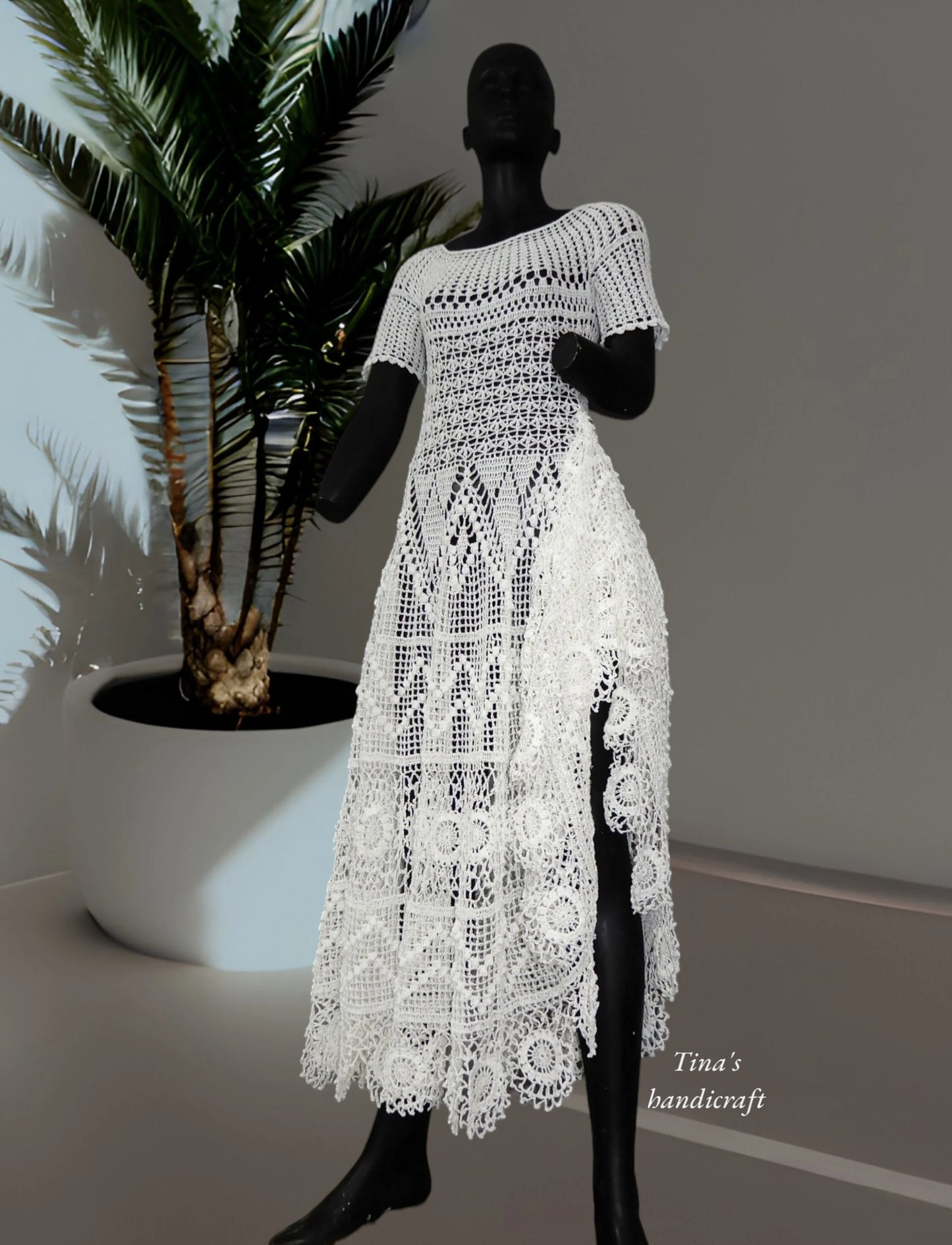 Whispers of Elegance: The white Symphony Dress