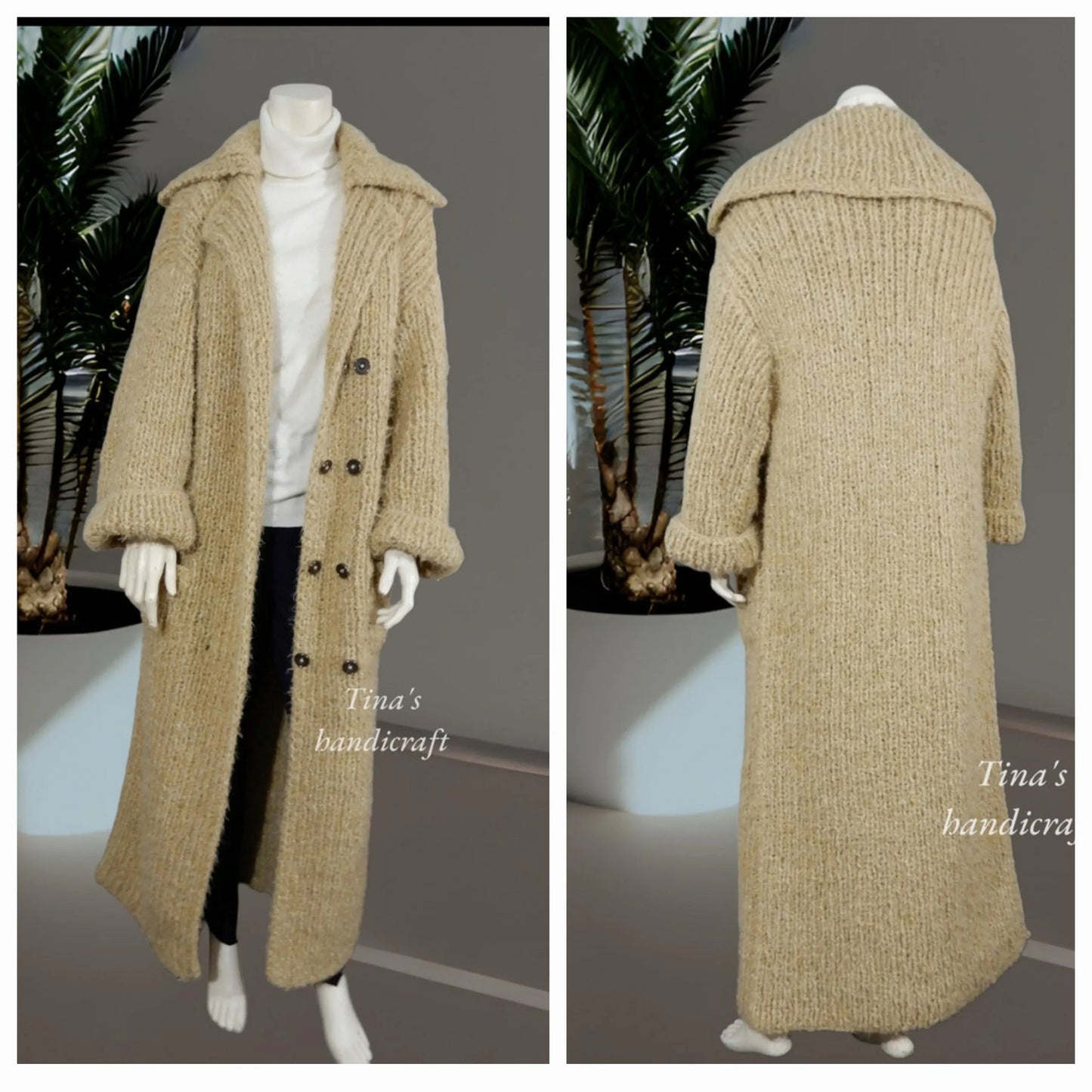 Maximalist woolen jacket