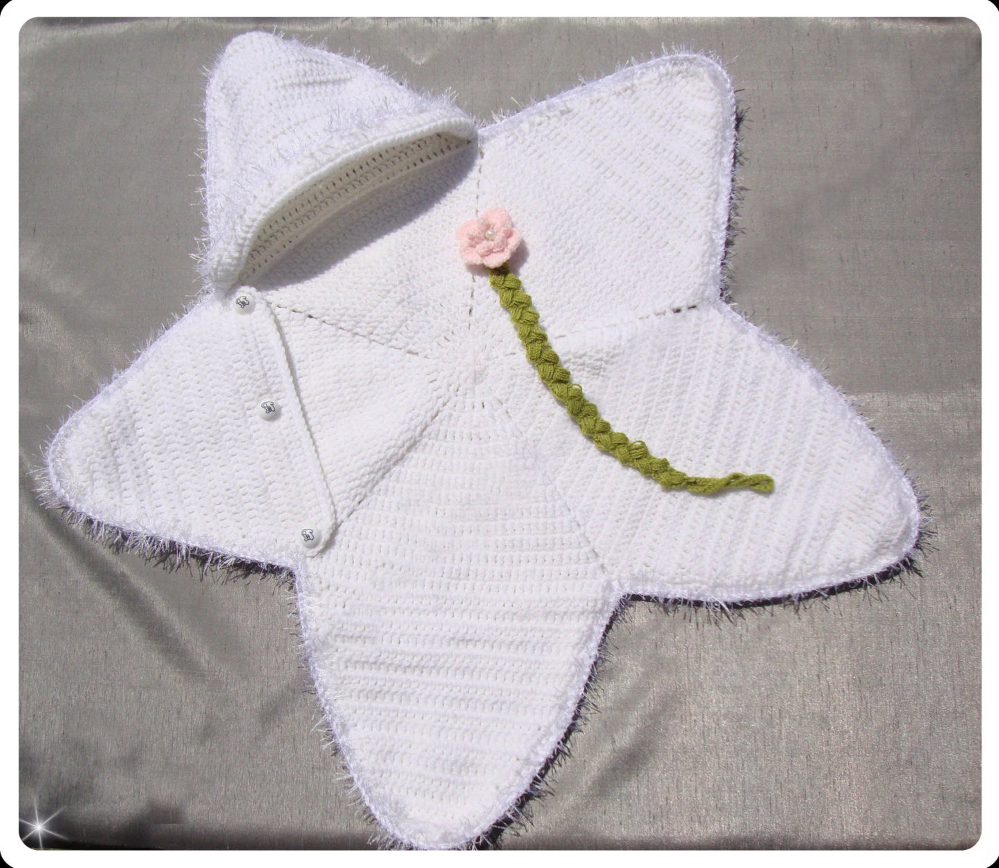 "Bright star" Baby Blanket.