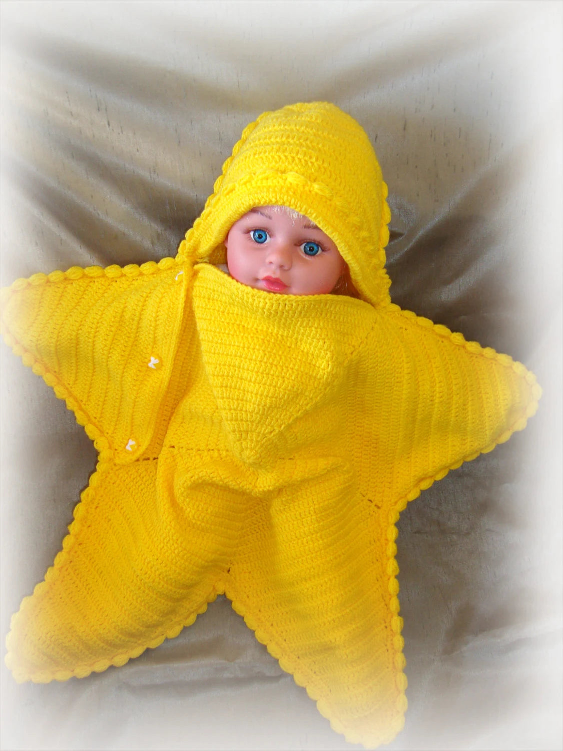 "Bright star" Baby Blanket.