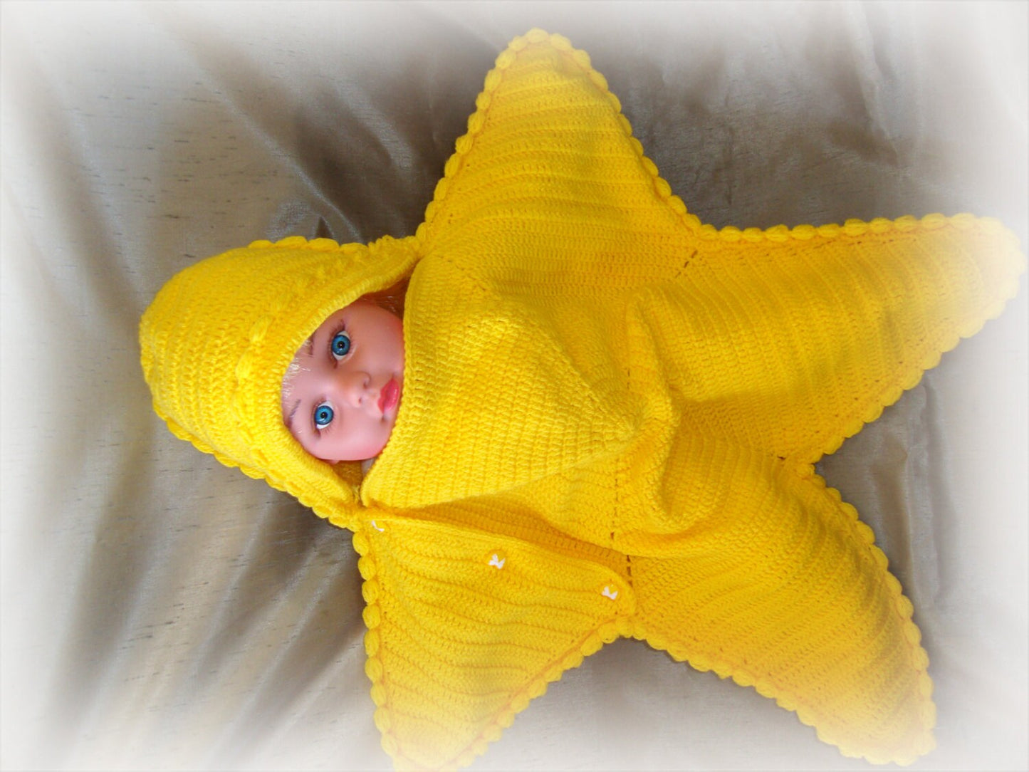 "Bright star" Baby Blanket.