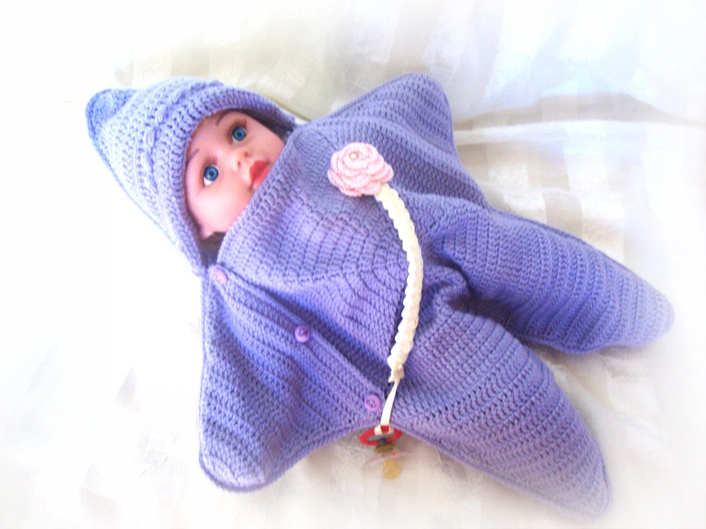 "Bright star" Baby Blanket.