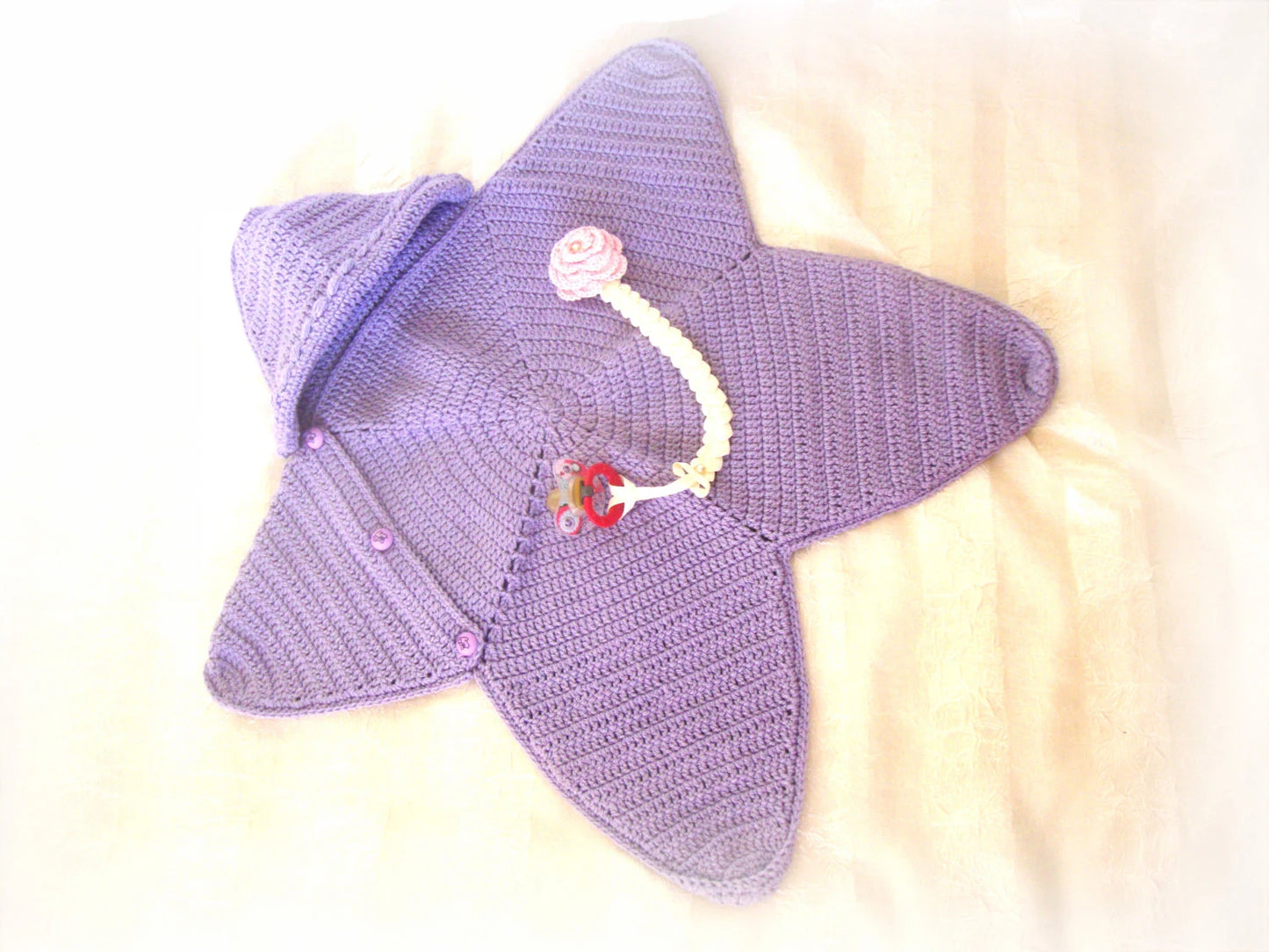 "Bright star" Baby Blanket.