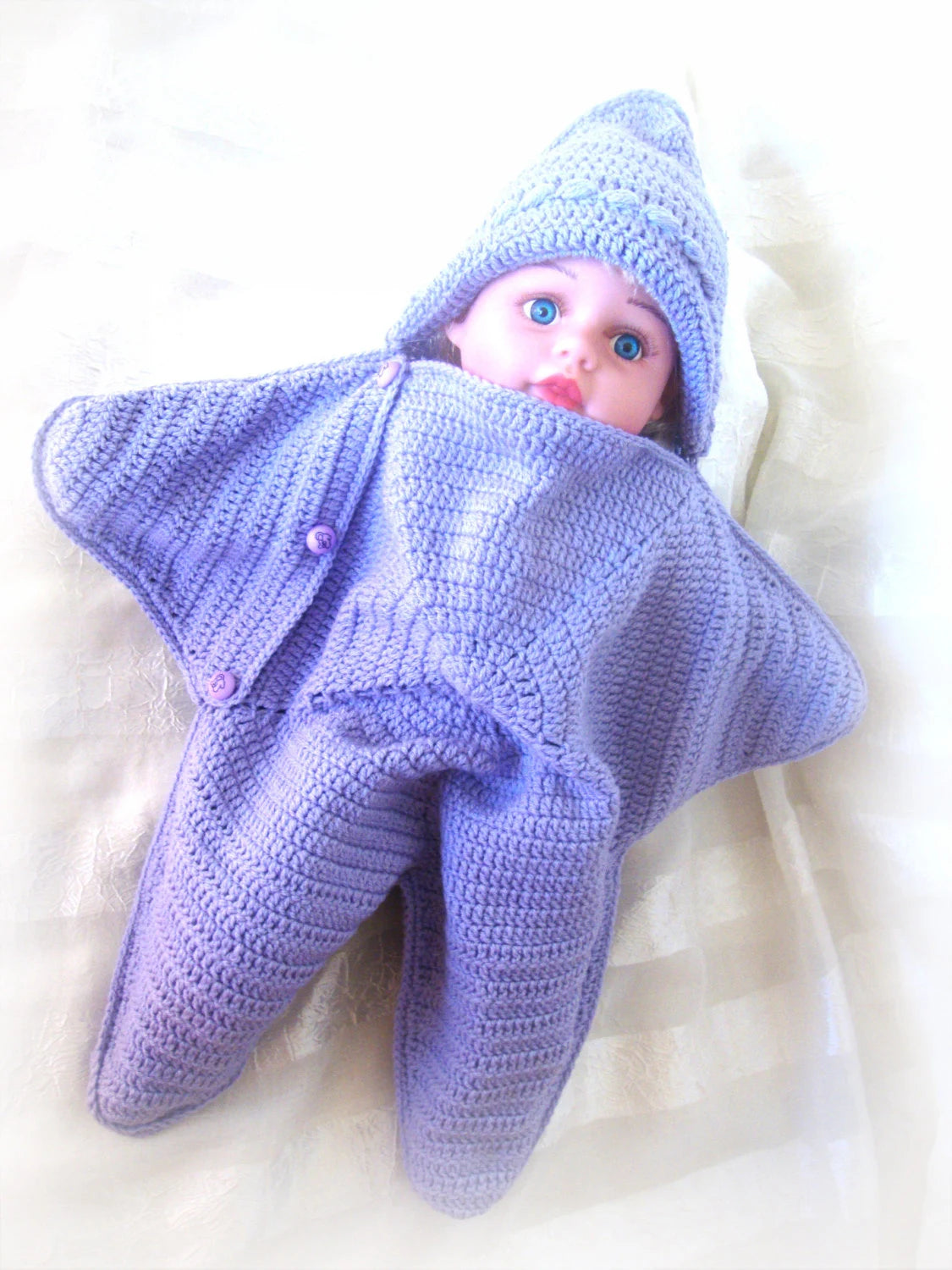 "Bright star" Baby Blanket.